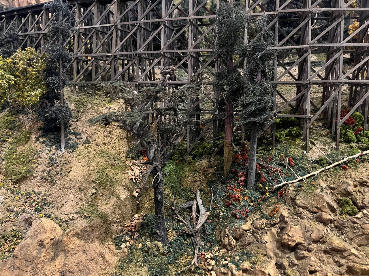 Colorado Model Railroad Museum Scenery Bridge