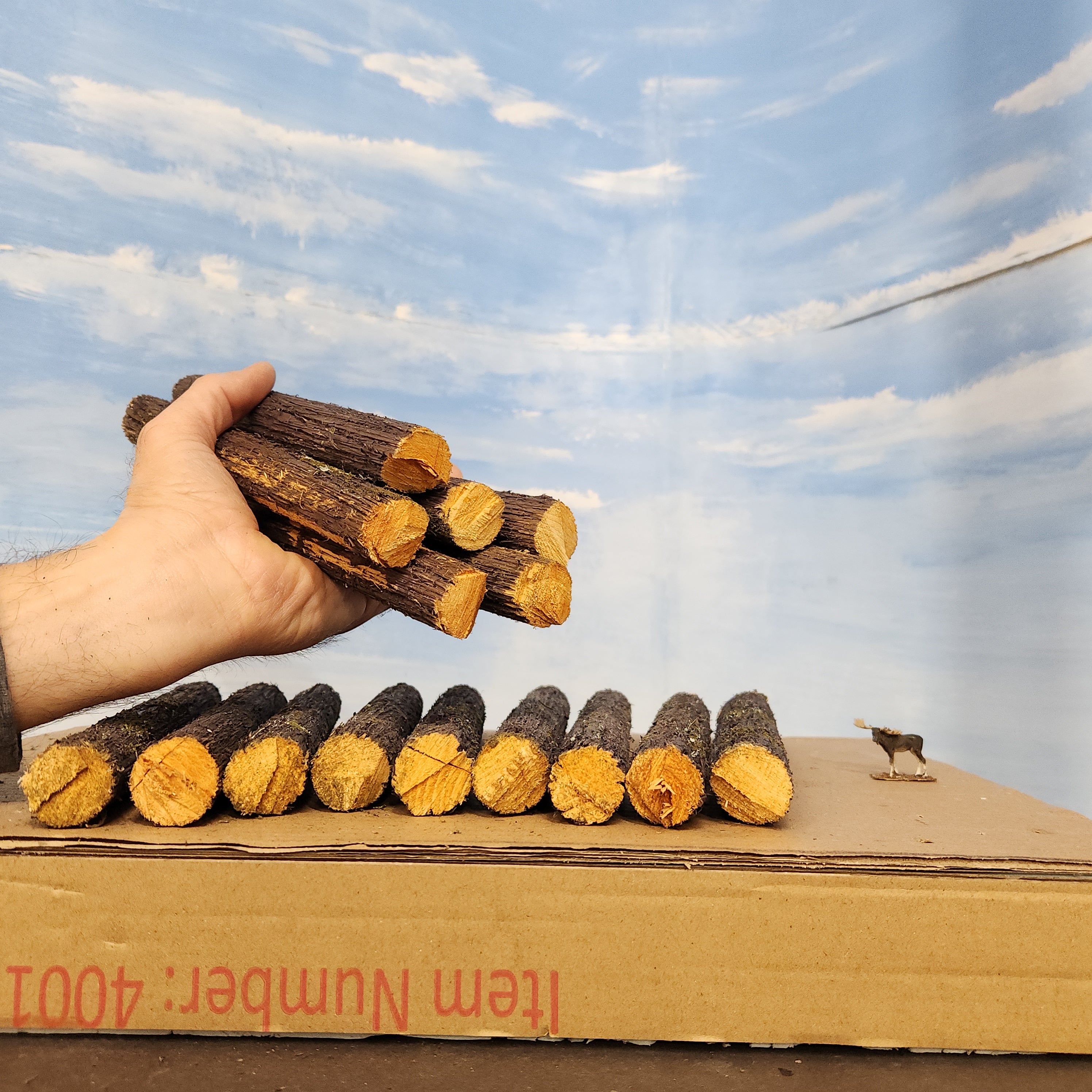 Logs, 9x1 inches