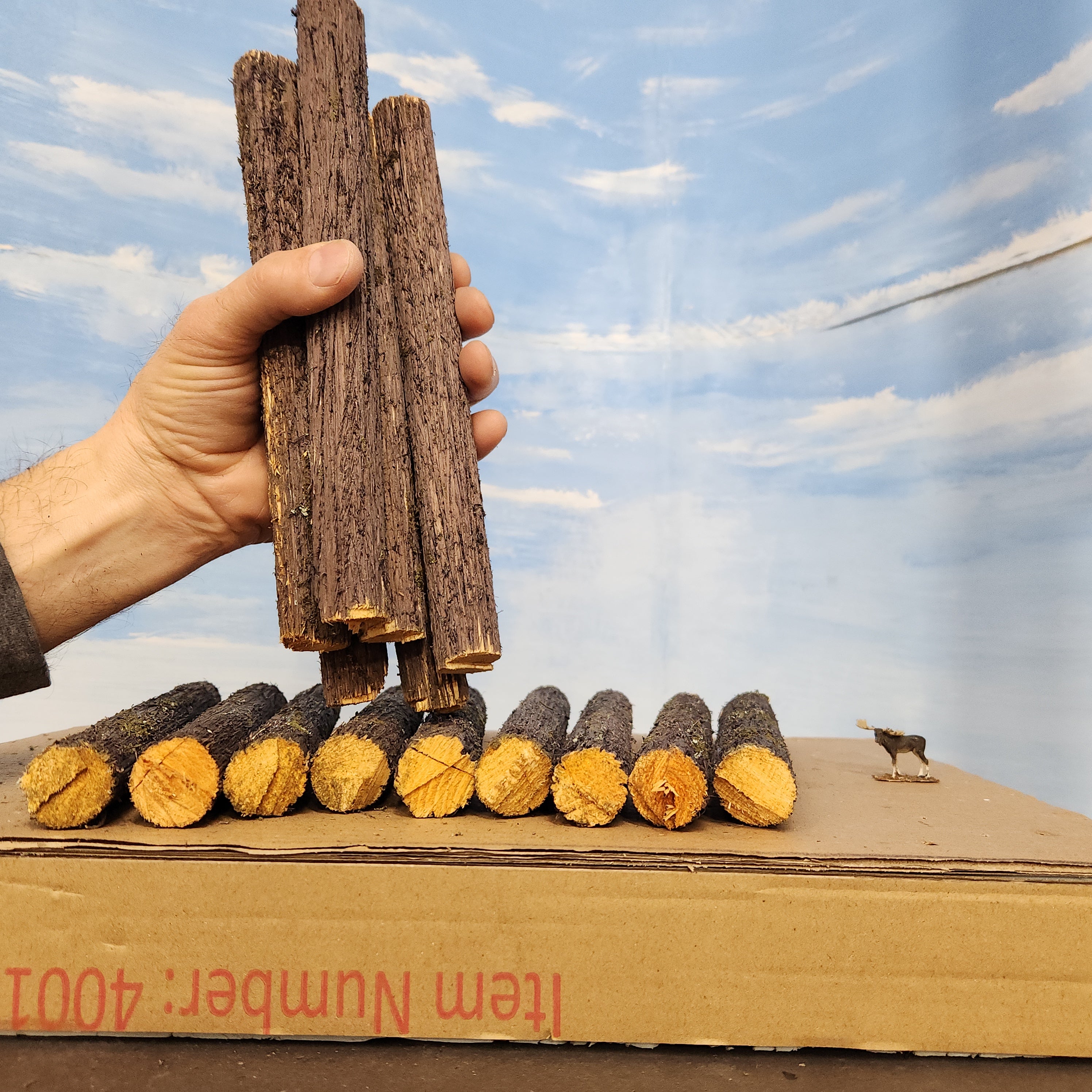 Logs, 9x1 inches