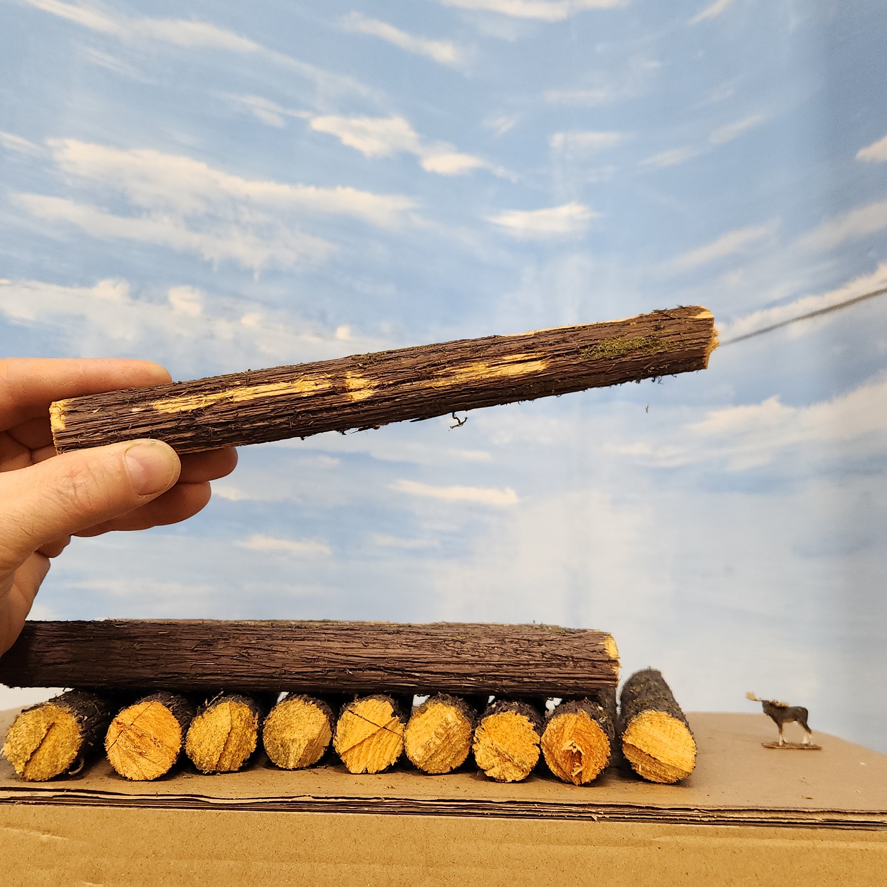 Logs, 9x1 inches