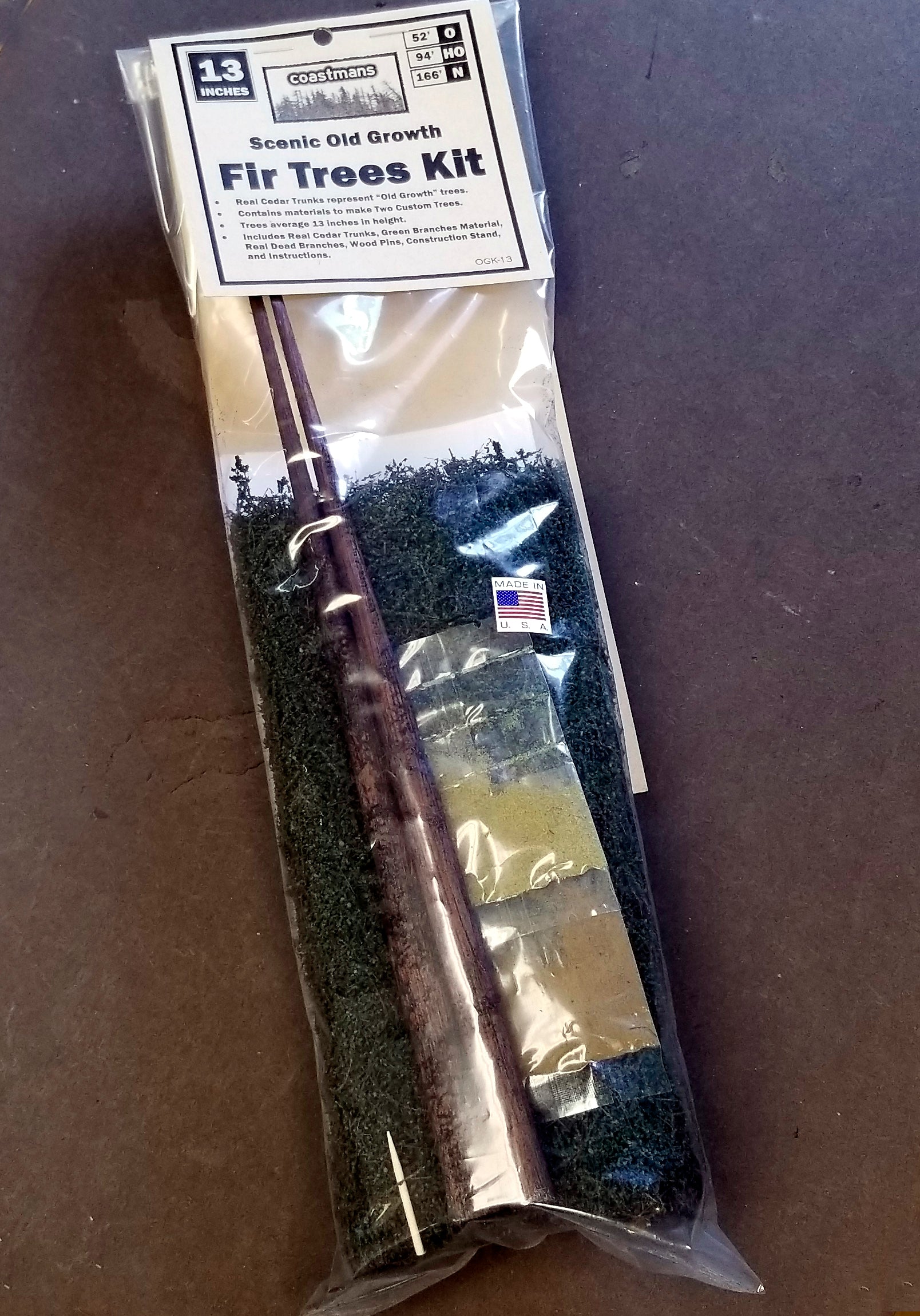 13 inch Old Growth Fir Trees Kit