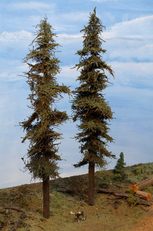 Standard Fir Trees - 13 Inches, TWO