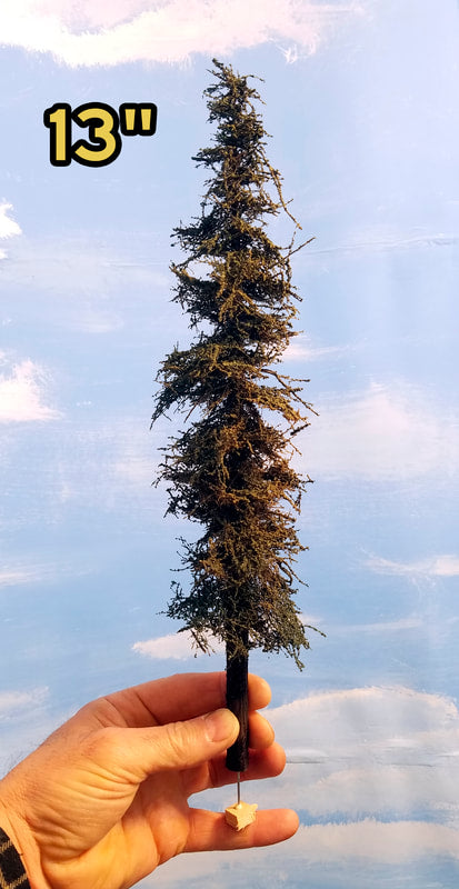 Standard Fir Trees - 13 Inches, TWO