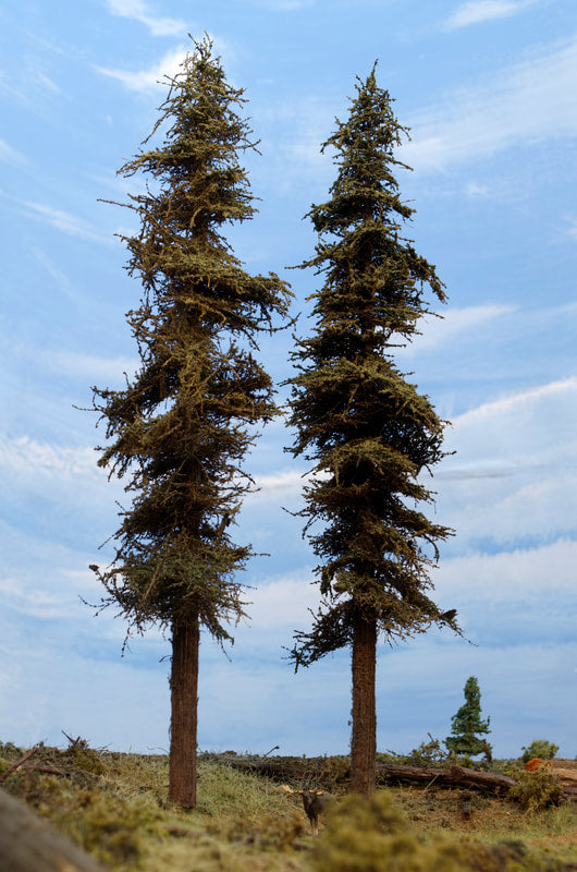 Standard Fir Trees - 13 Inches, TWO