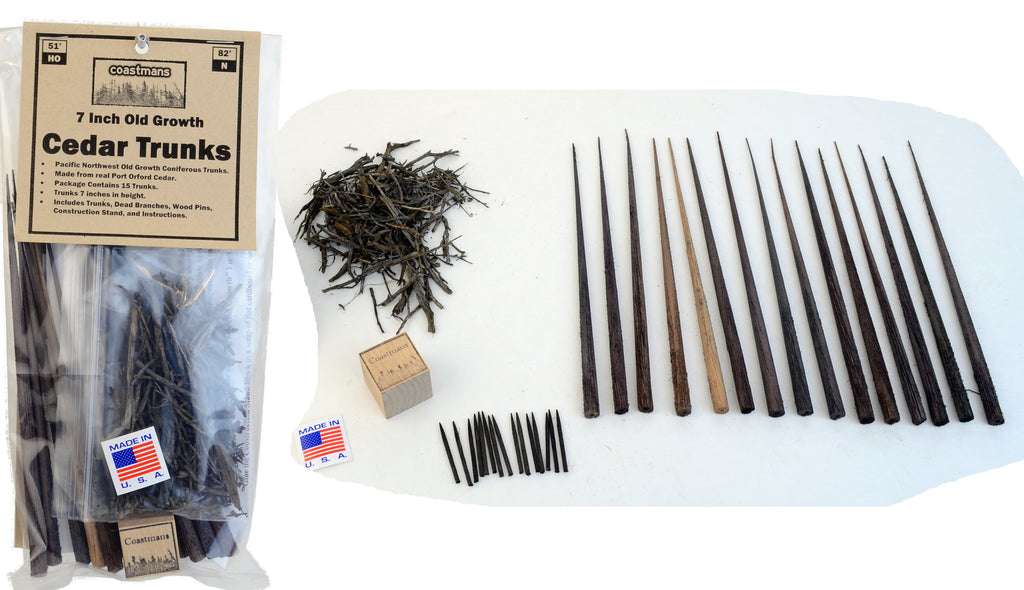 Trunks, Cedar, 7 Inch, qty 15