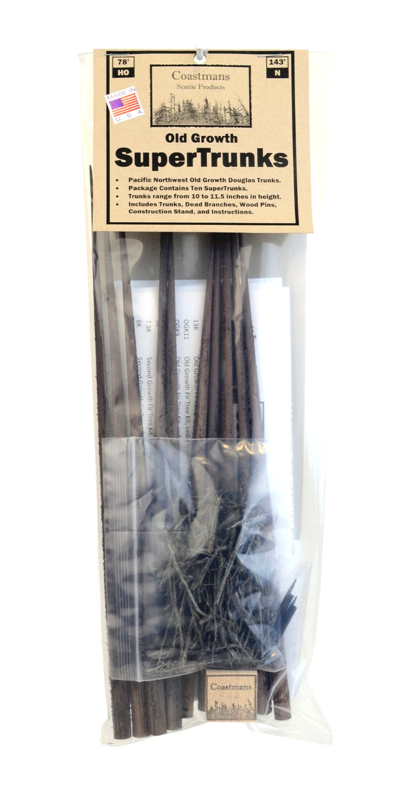 Trunks, Cedar , 11 Inch, qty 10