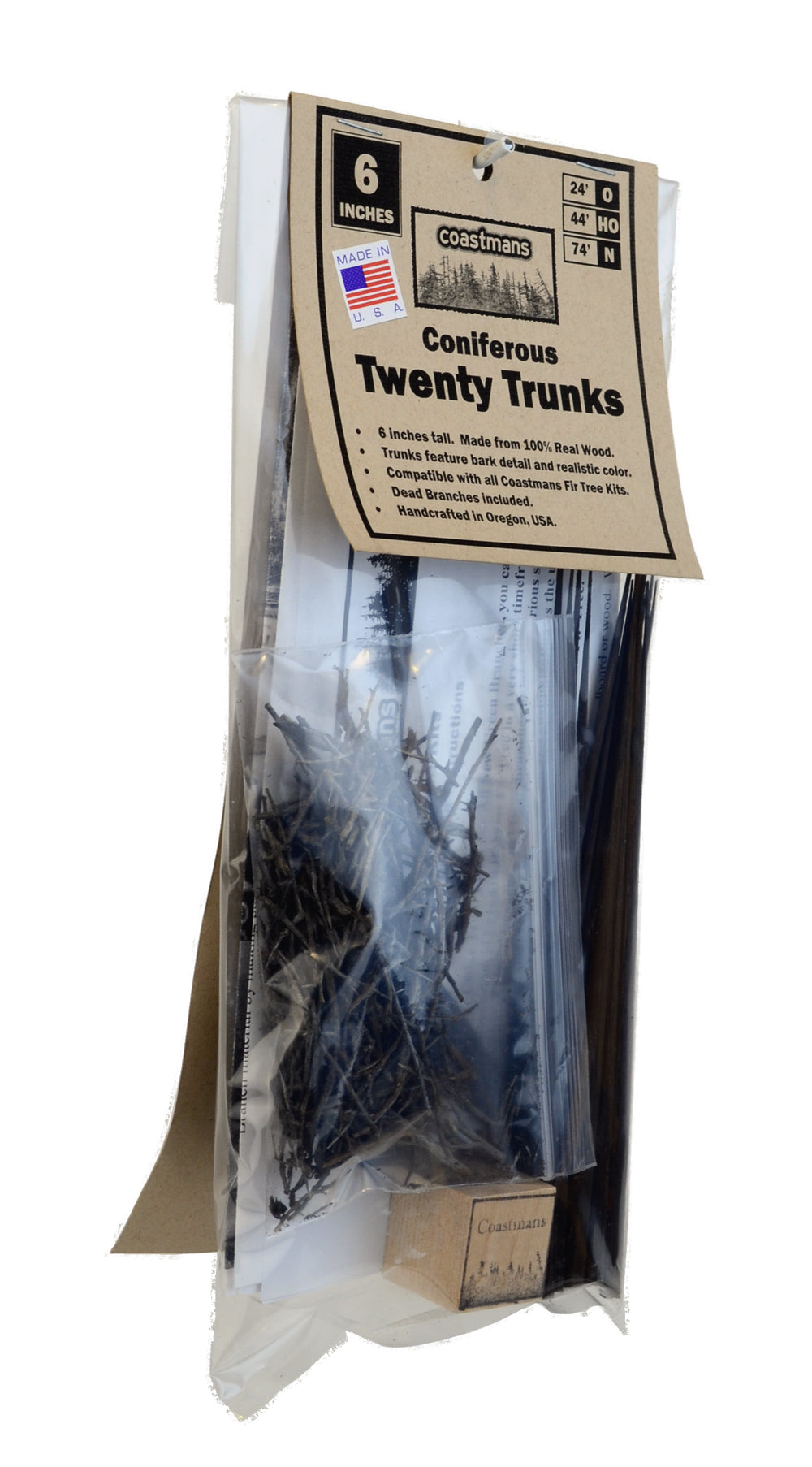 Trunks, Bamboo, 6 Inch, qty 20