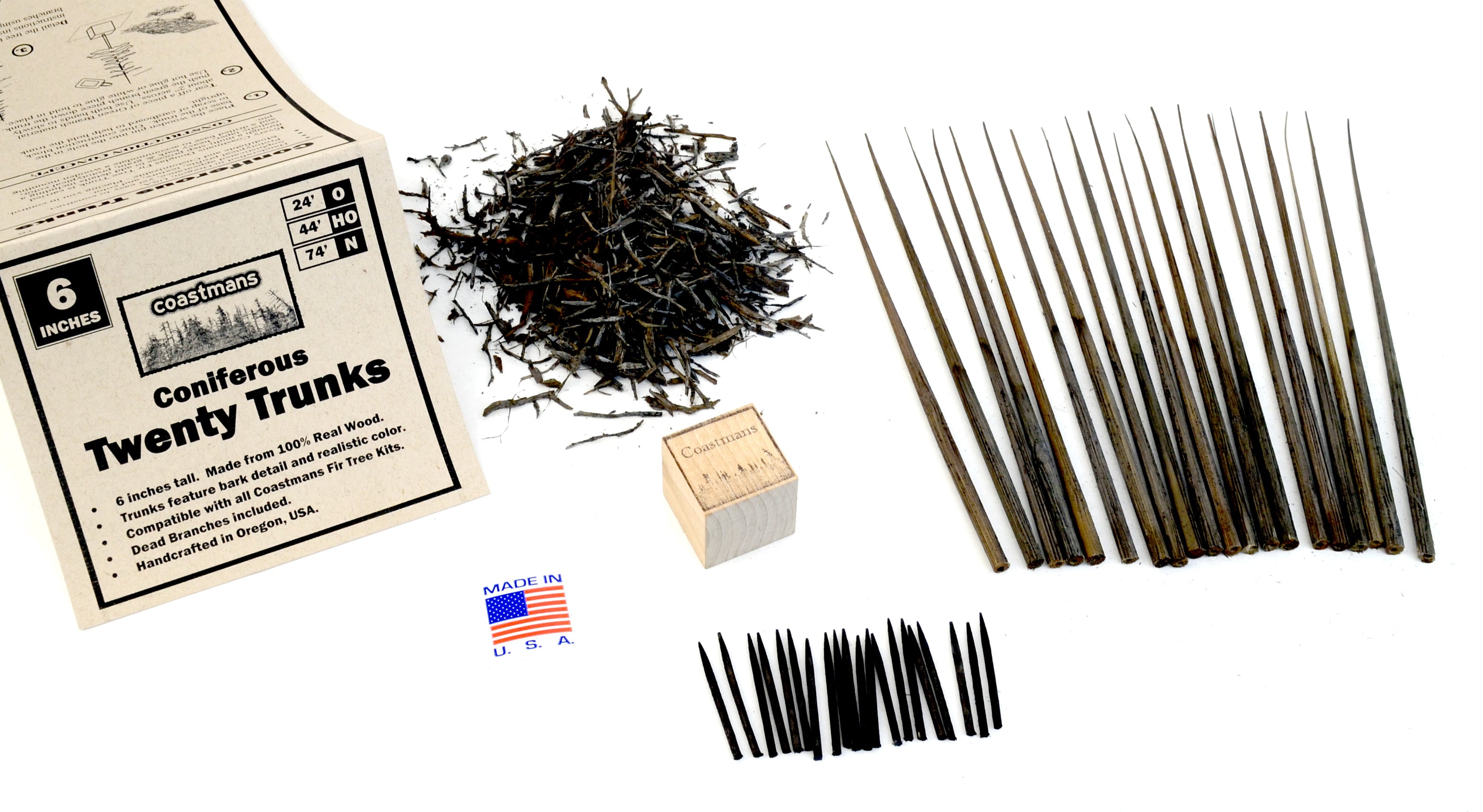 Trunks, Bamboo, 6 Inch, qty 20