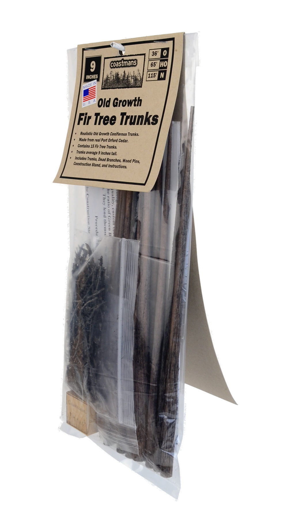 Trunks, Cedar, 9 Inch, qty 15