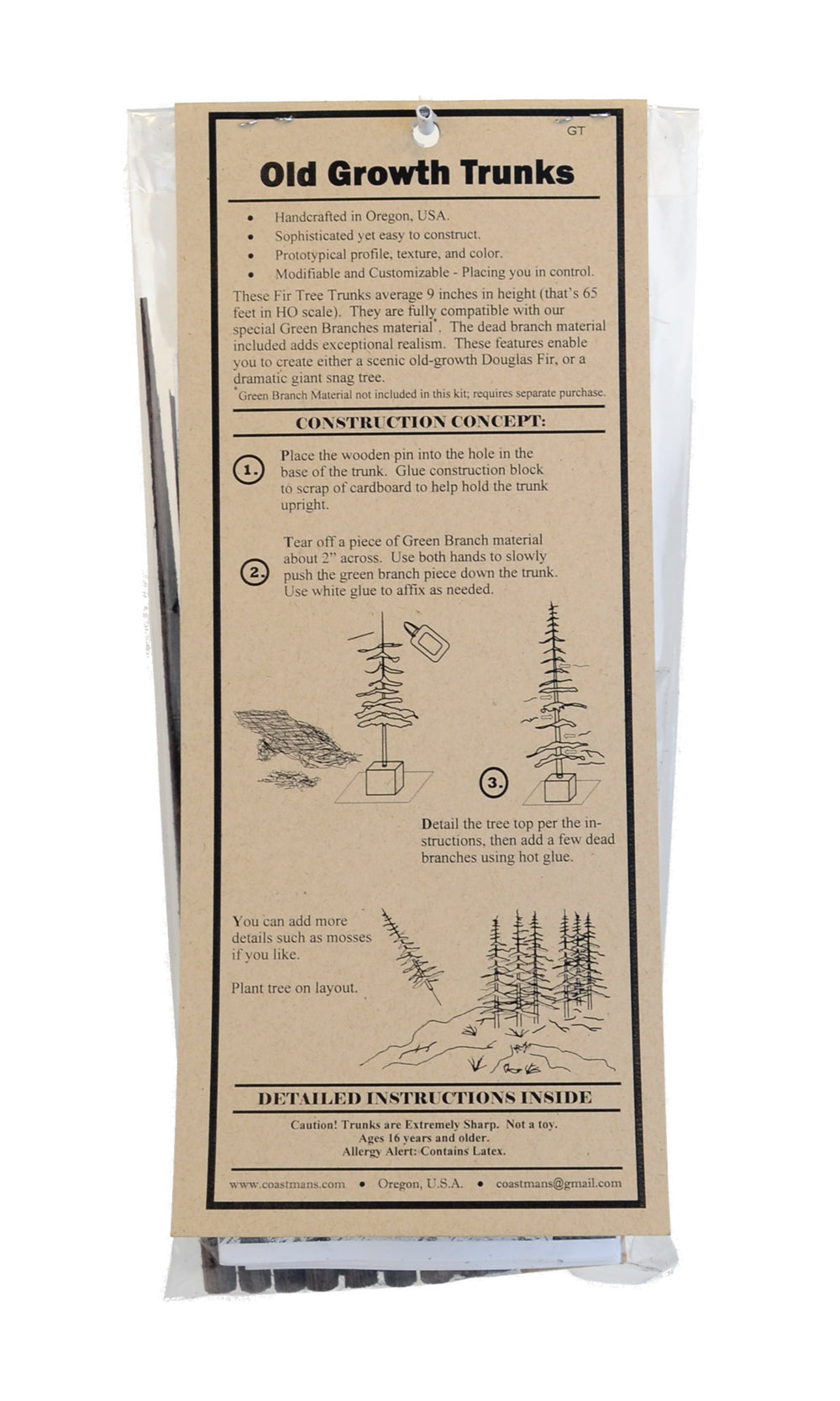 Trunks, Cedar, 9 Inch, qty 15