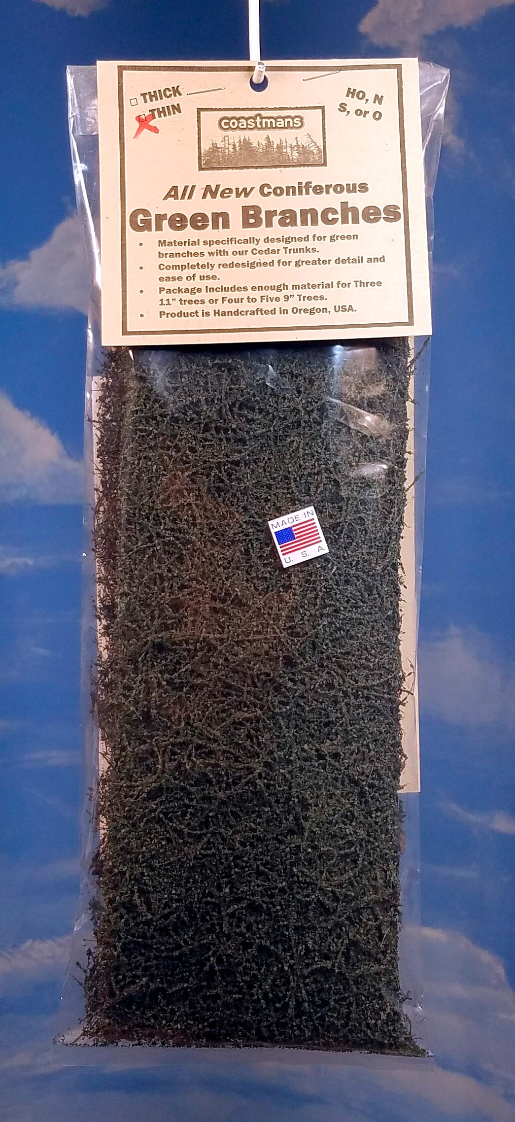 Green Branch Foliage THICK 1/4 SHEET