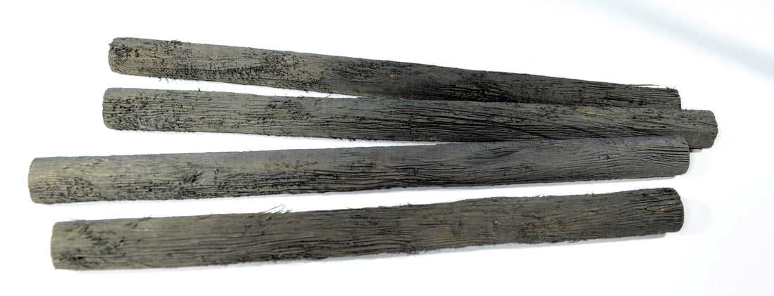 Logs: 5/8" to 3/4"+  diameter and length 12" to 14"