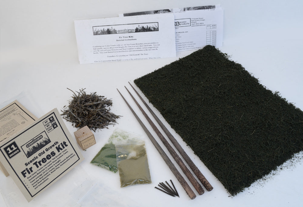 11 inch Old Growth Fir Trees Kit