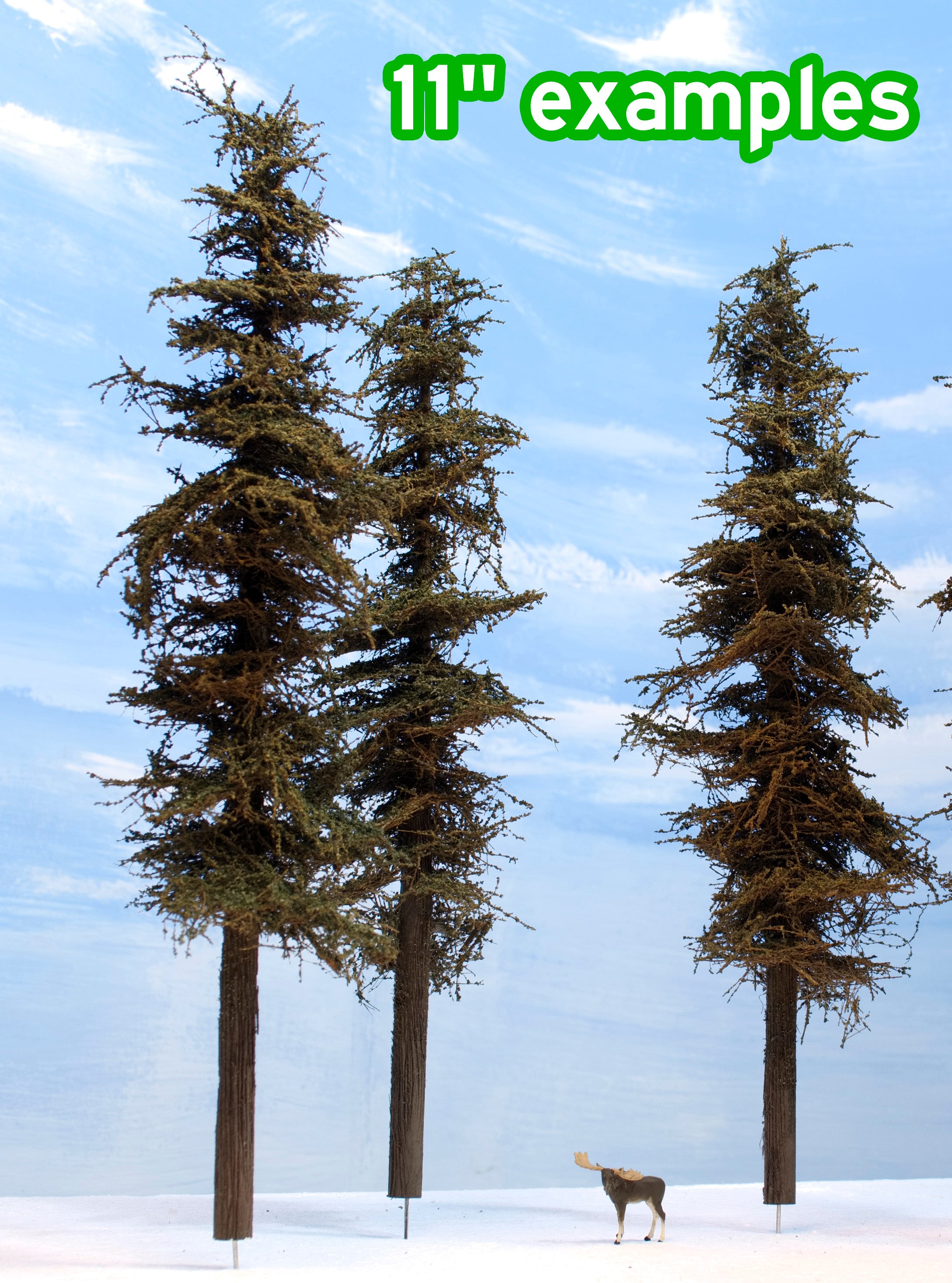 11 inch Old Growth Fir Trees Kit