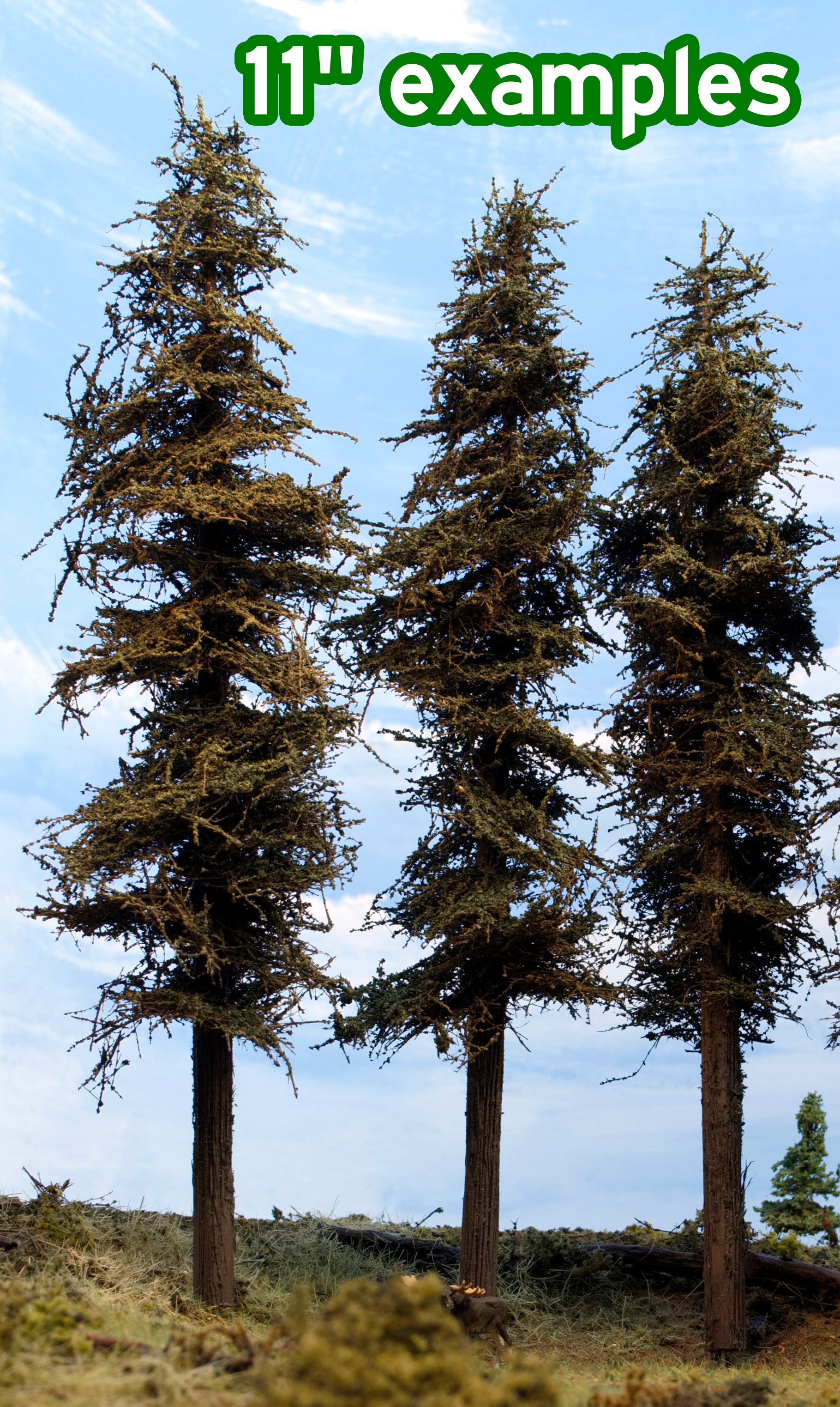 11 inch Old Growth Fir Trees Kit