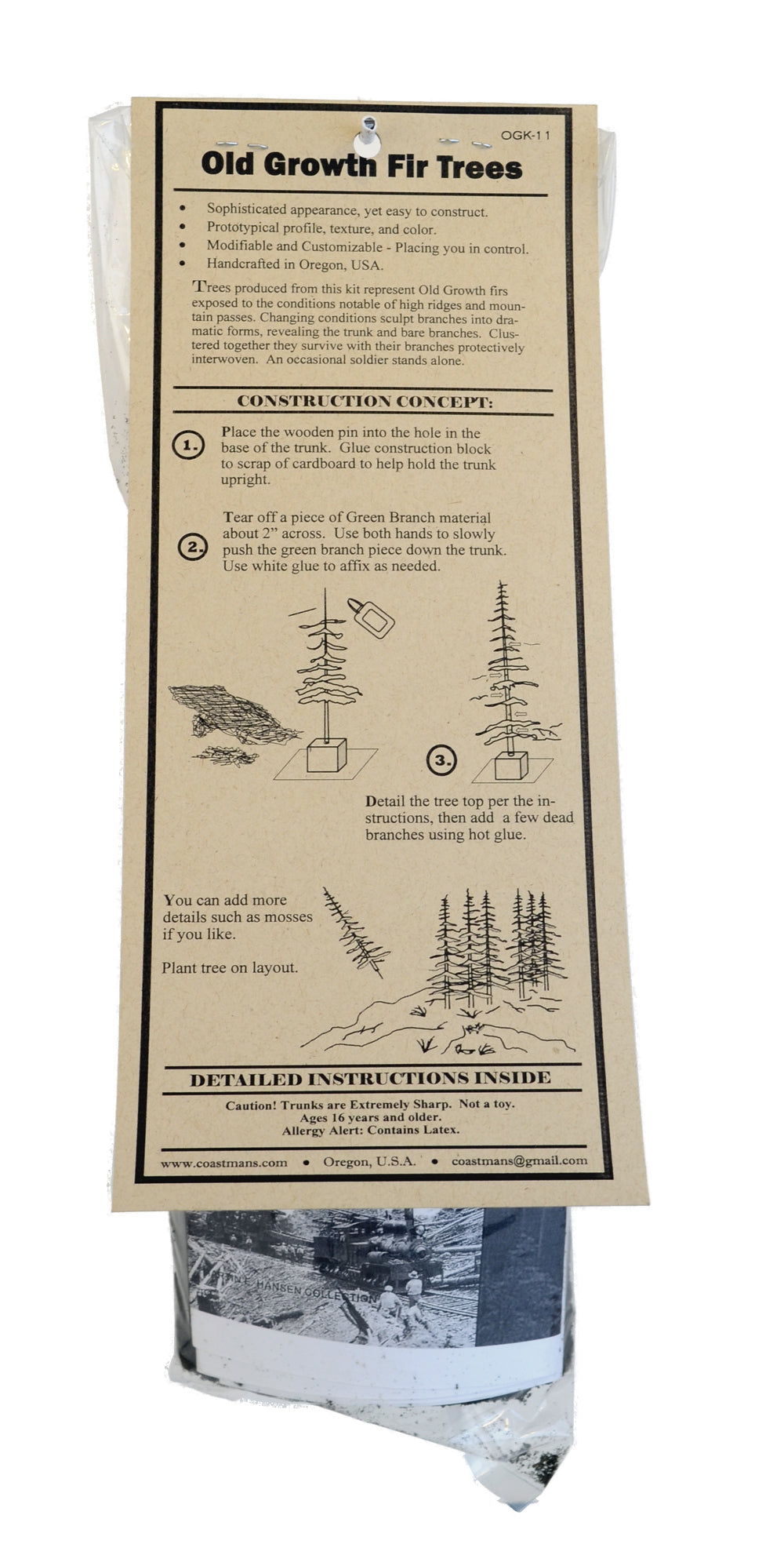 11 inch Old Growth Fir Trees Kit