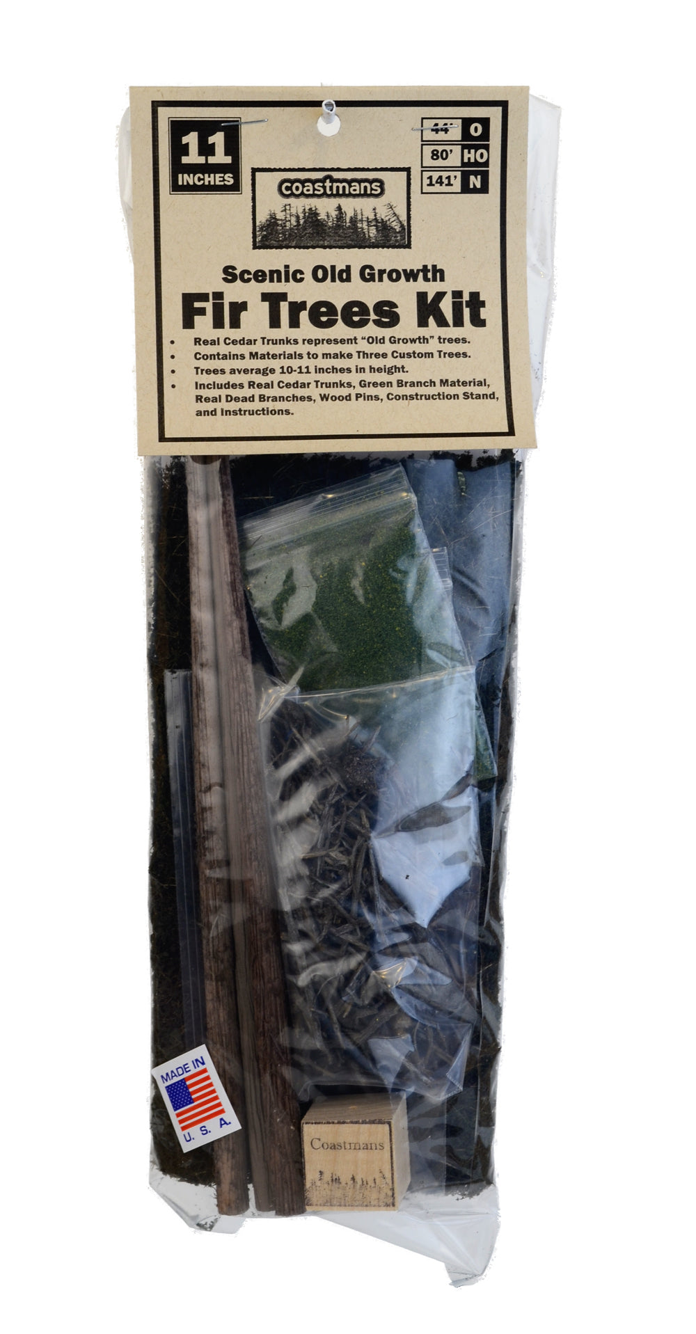 11 inch Old Growth Fir Trees Kit