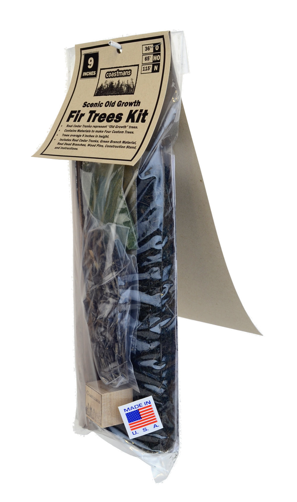 9 inch Old Growth Fir Trees Kit