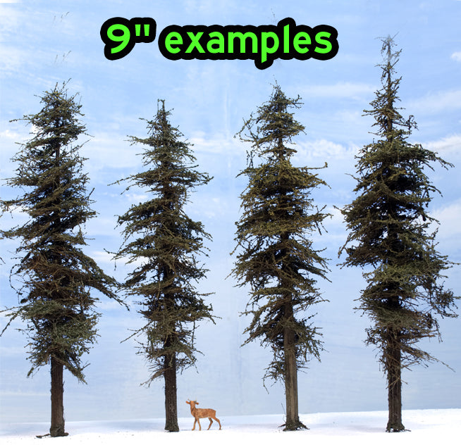9 inch Old Growth Fir Trees Kit