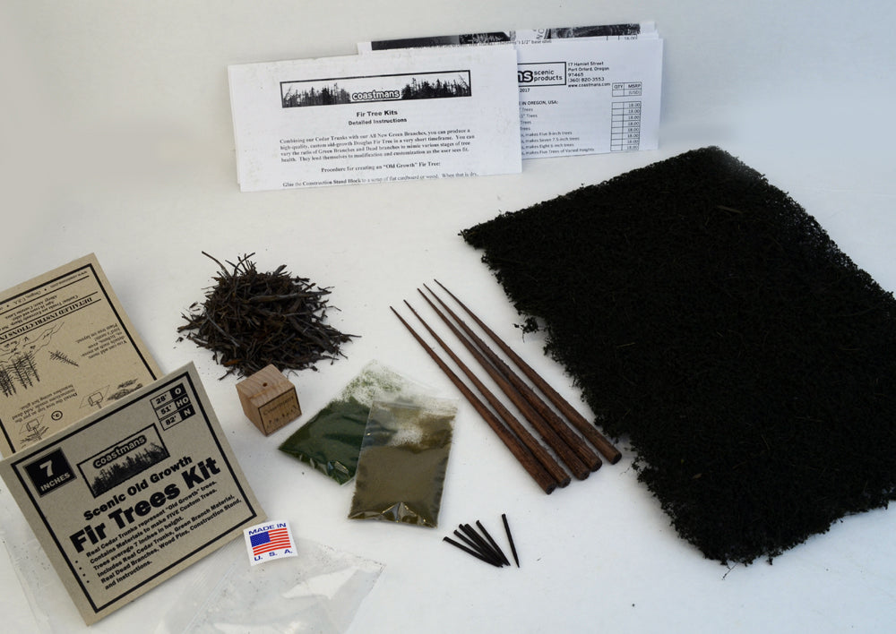 7 inch Old Growth Fir Trees Kit