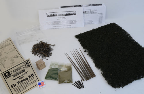 6 inch Second Growth Fir Trees Kit