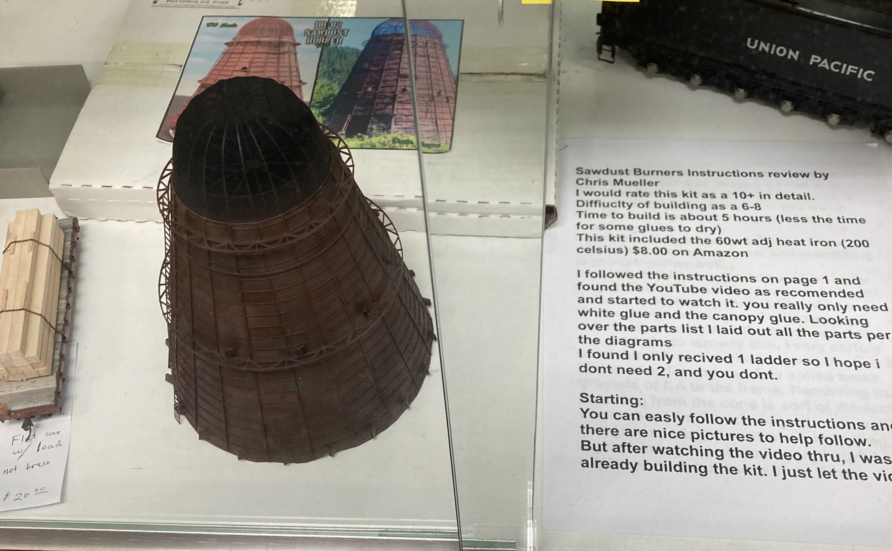 Sawdust Burner KIT, HO Scale, Full-Size