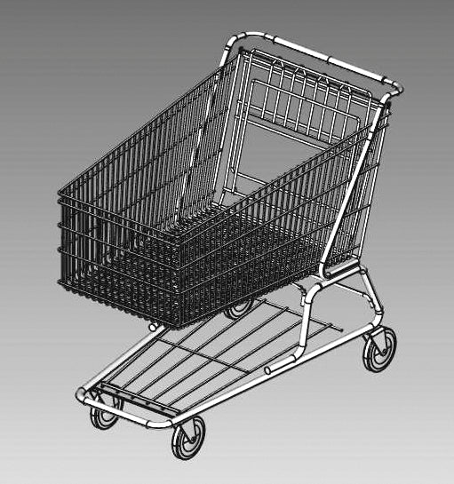 Grocery Cart Kit in HO Scale