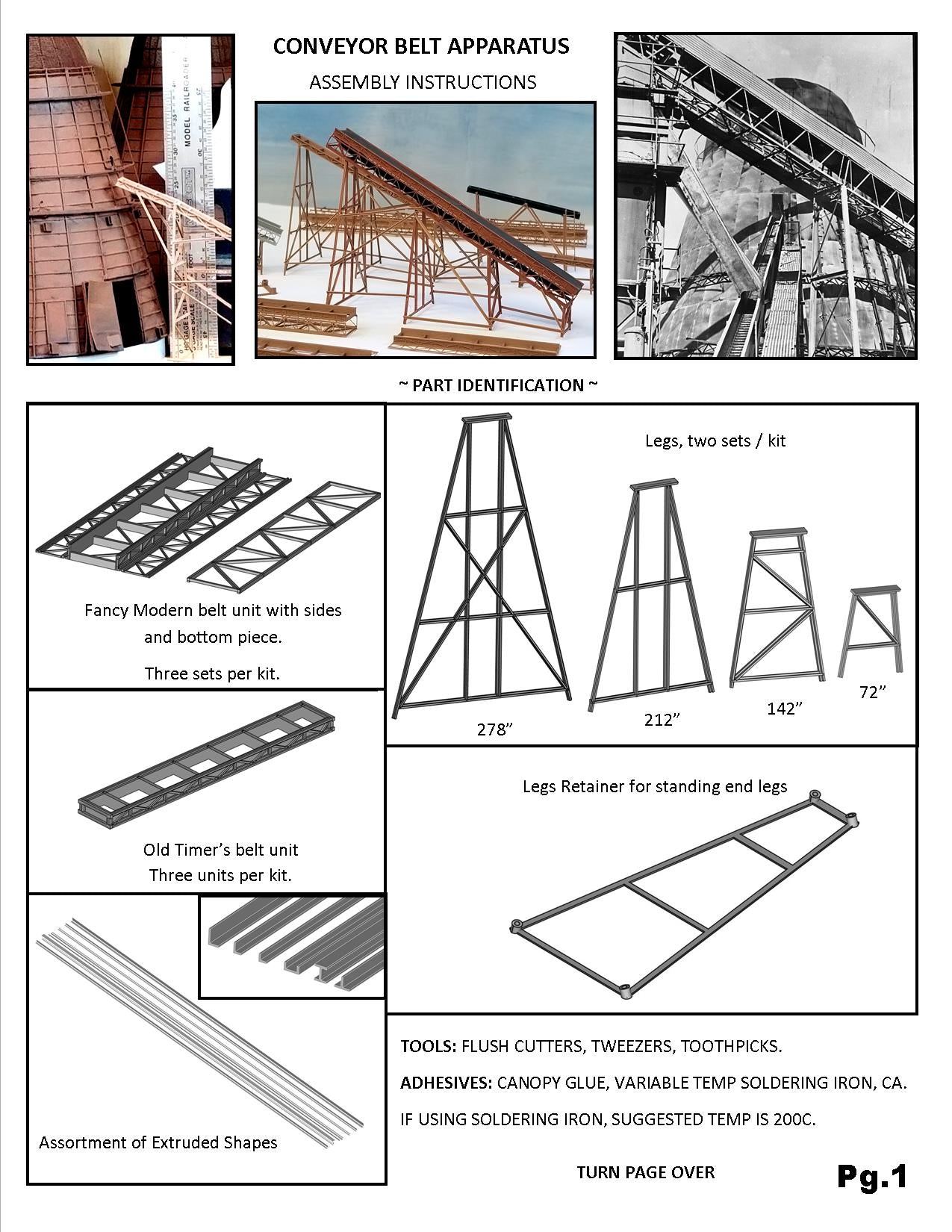 CONVEYOR BELT: KIT HO 1/87