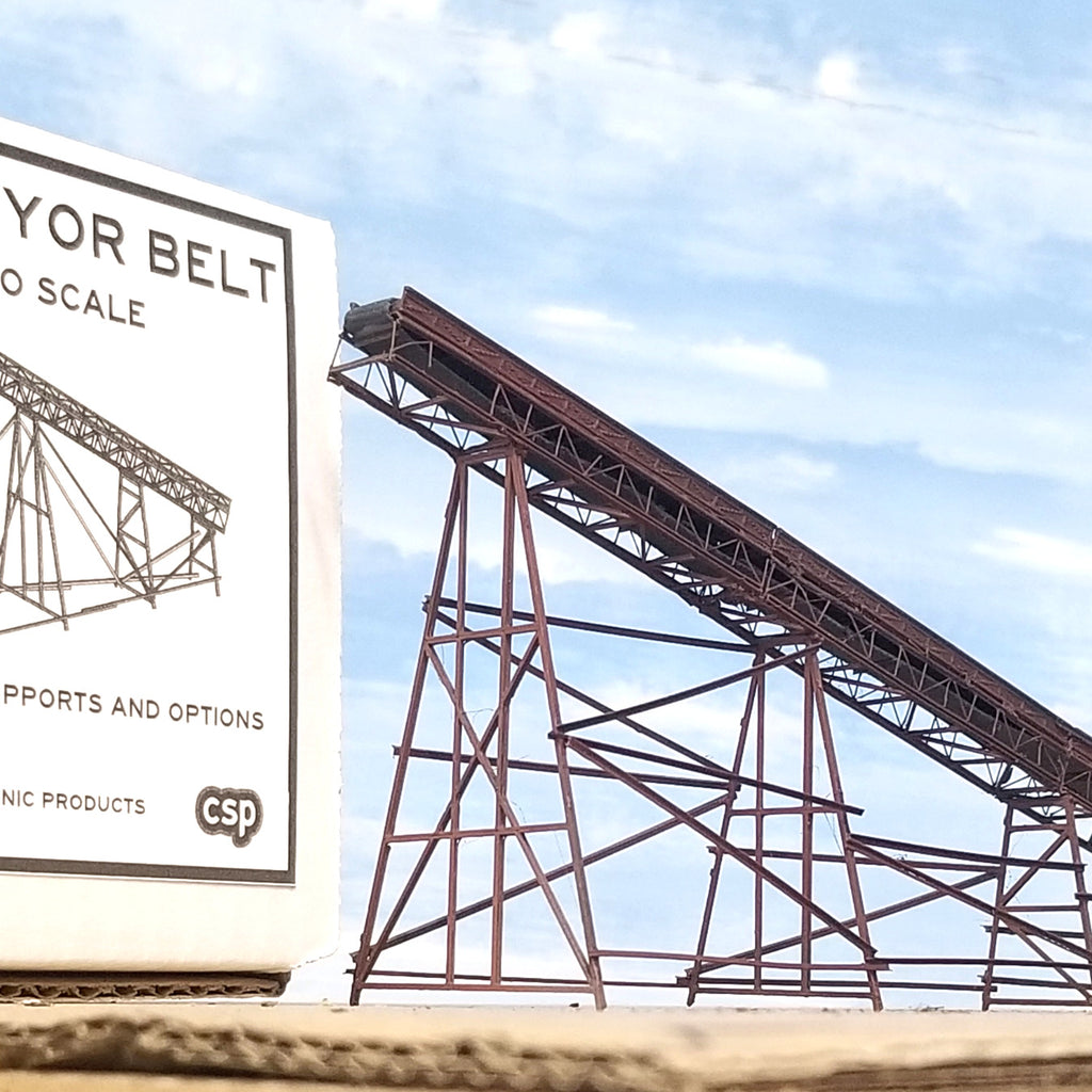 CONVEYOR BELT, HO SCALE, "ROUGH & READY"