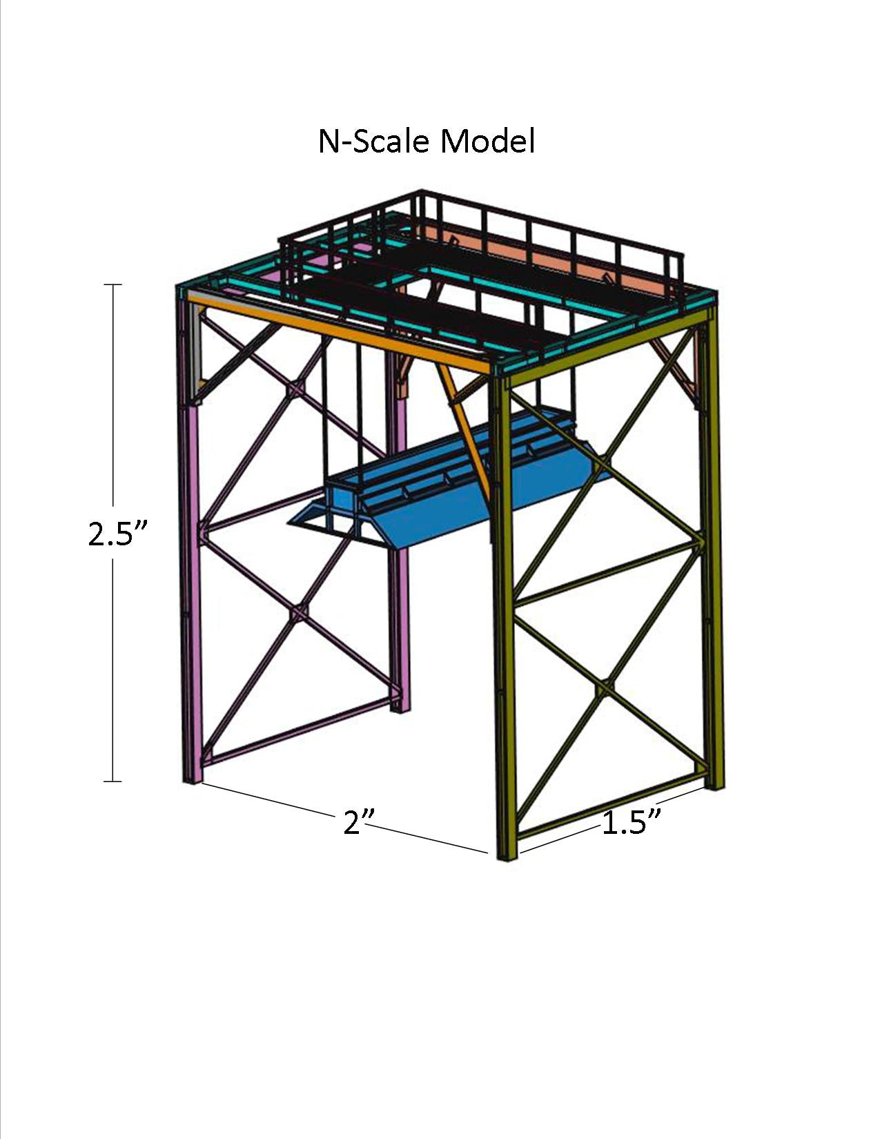 CHIP LOADER, FOR RAIL, MADE-TO-ORDER, N SCALE