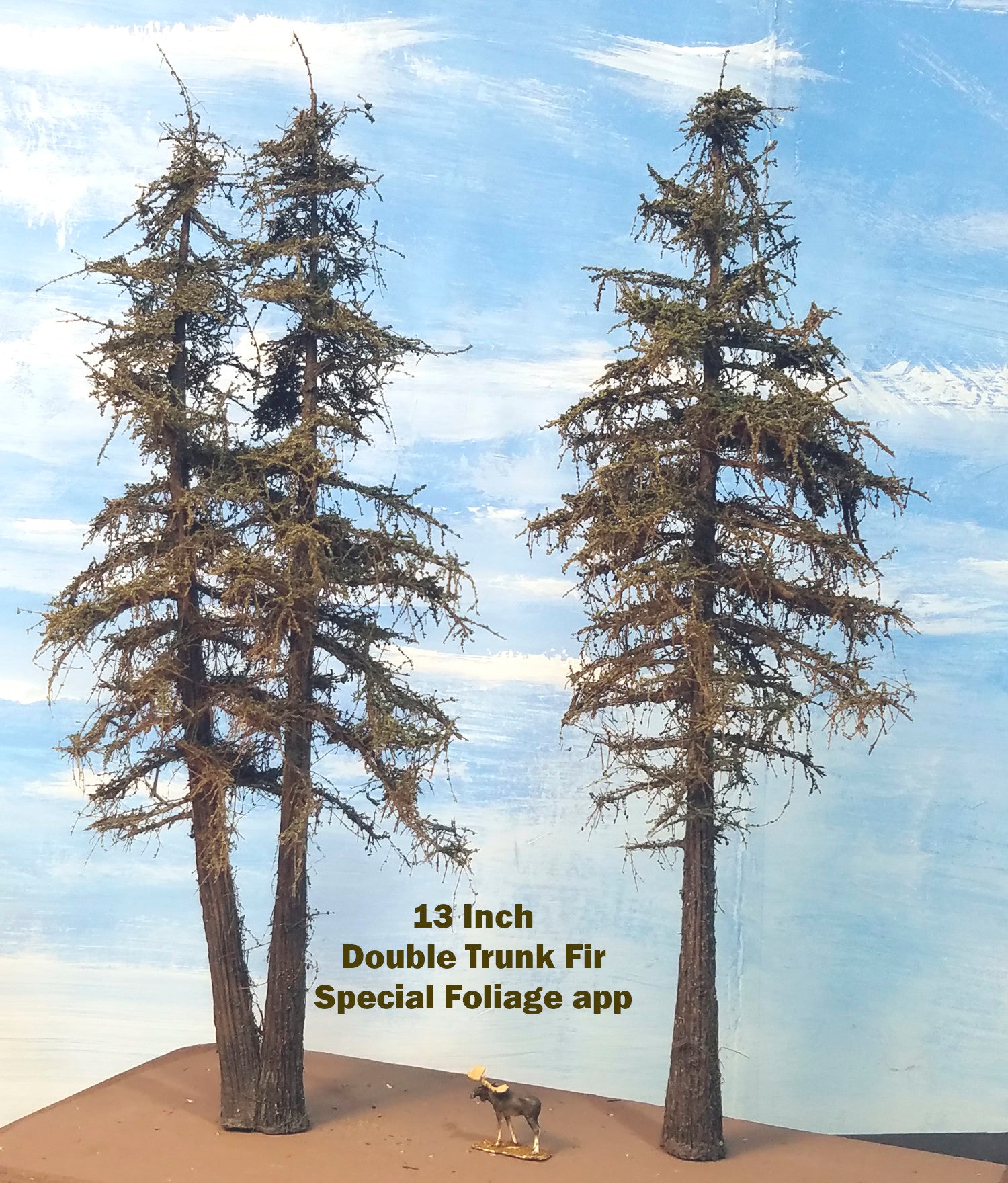 Double Trunk Tree - 13 Inches