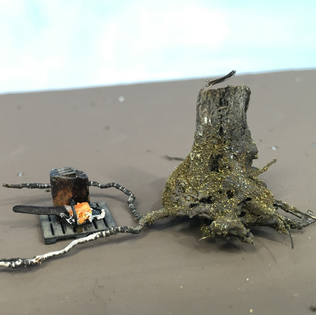 Stumps, 3/8", Chainsaw-Aged-Cut, Three