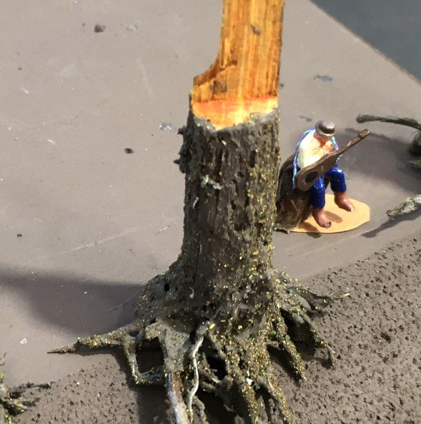 Stumps, 3/8", Chainsaw-Fresh-Cut, Three