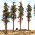 Lodgepole-Style Pine Trees, 9 inches, Four