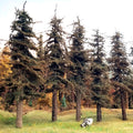 Standard Fir Trees - 7 Inches, FIVE