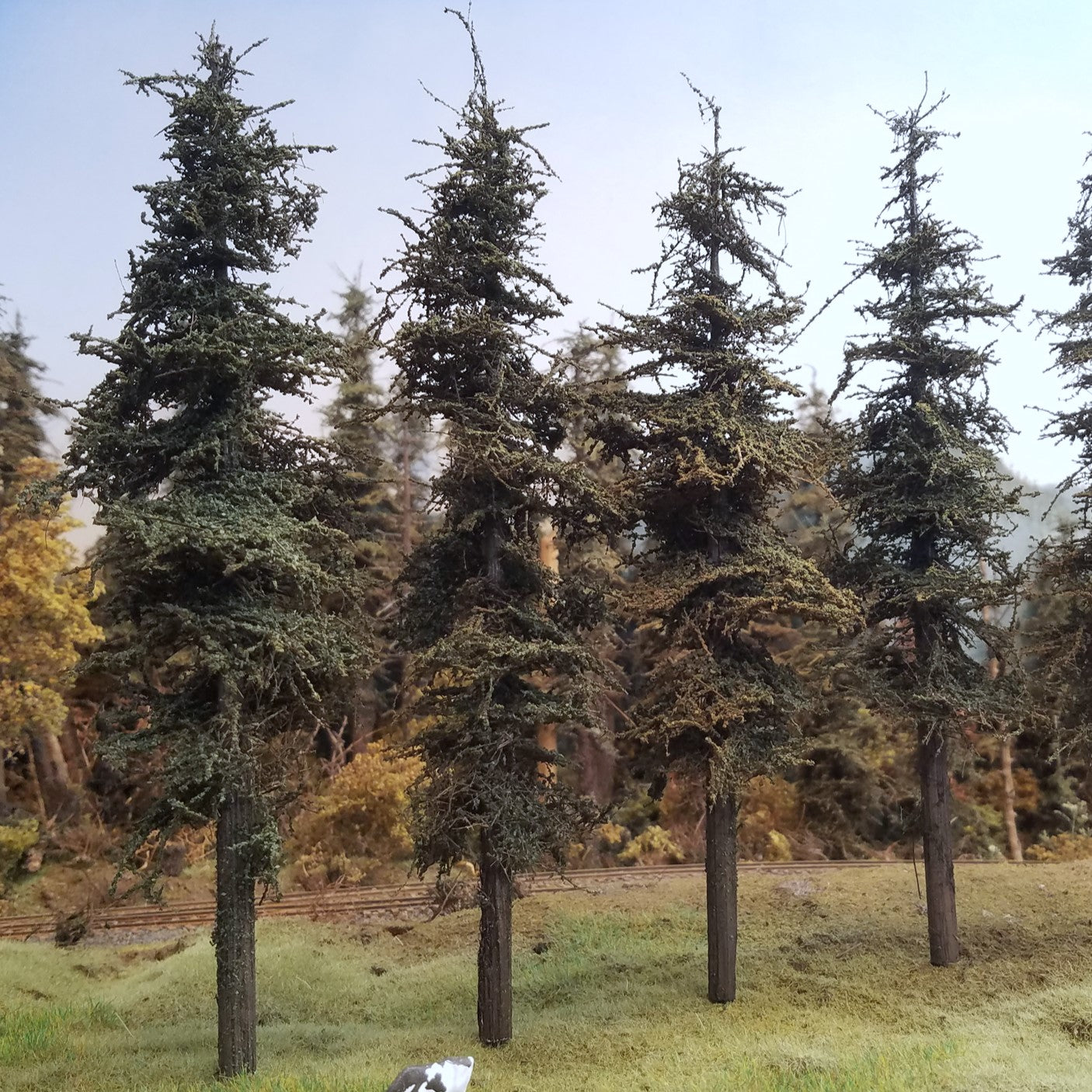 Standard Fir Trees - 9 Inches, FOUR