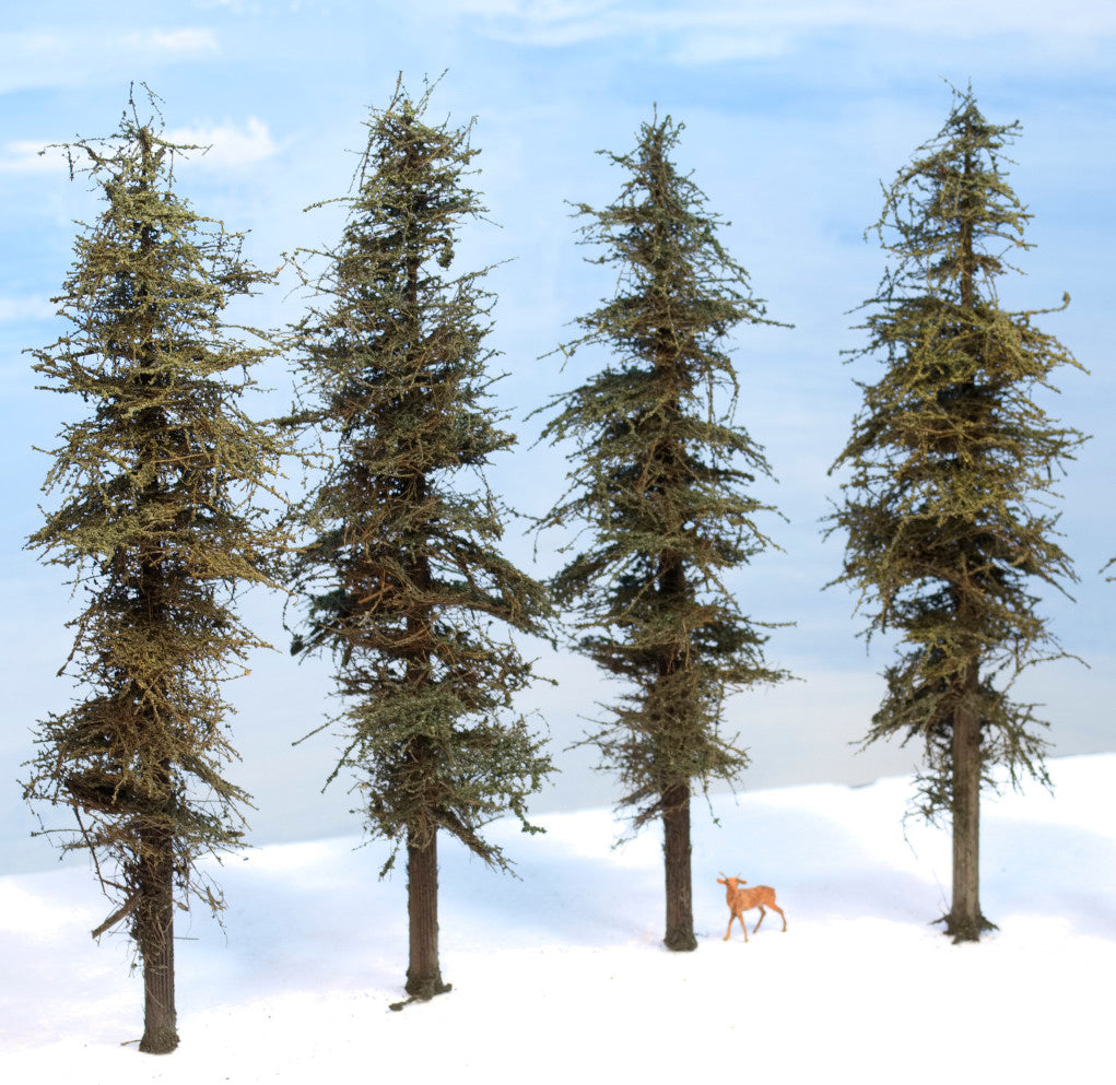 Standard Fir Trees - 9 Inches, FOUR
