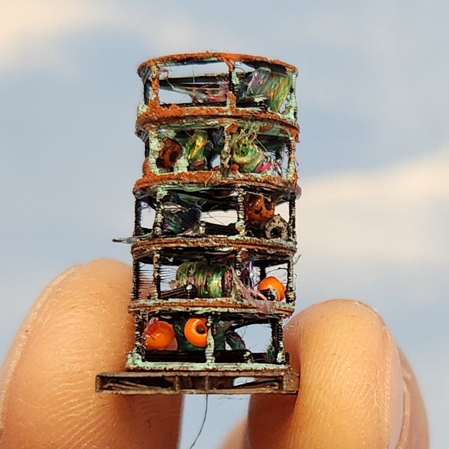 Crab Pots Stack HO Scale