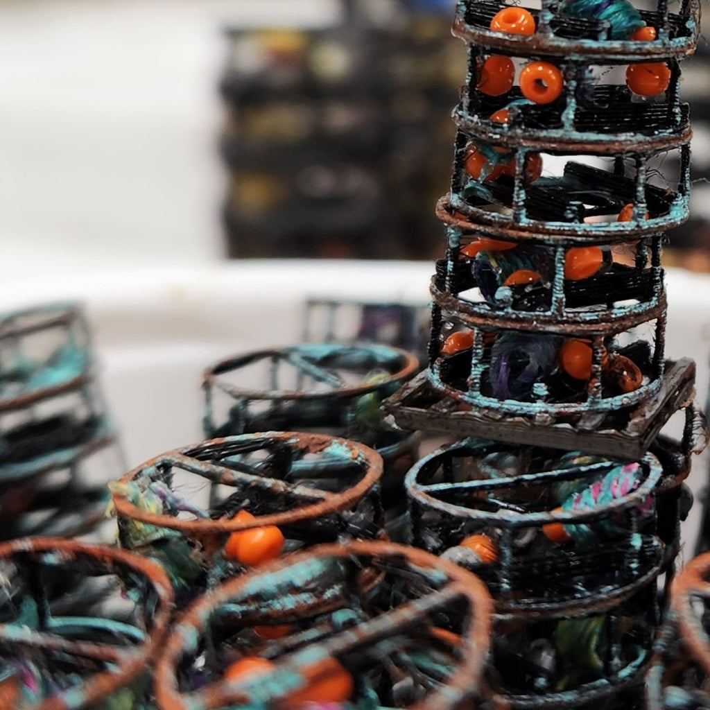 Crab Pots Stack HO Scale