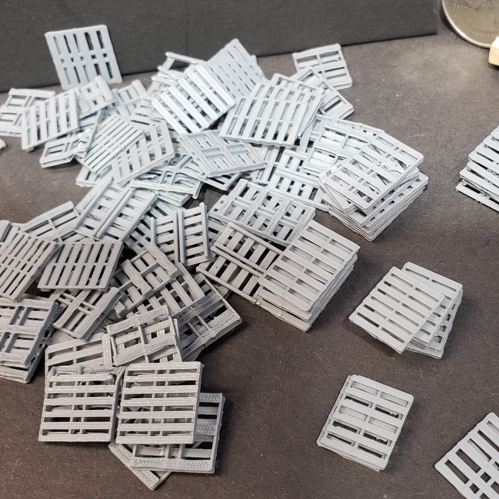 Pallets, HO Scale, Plain, 60