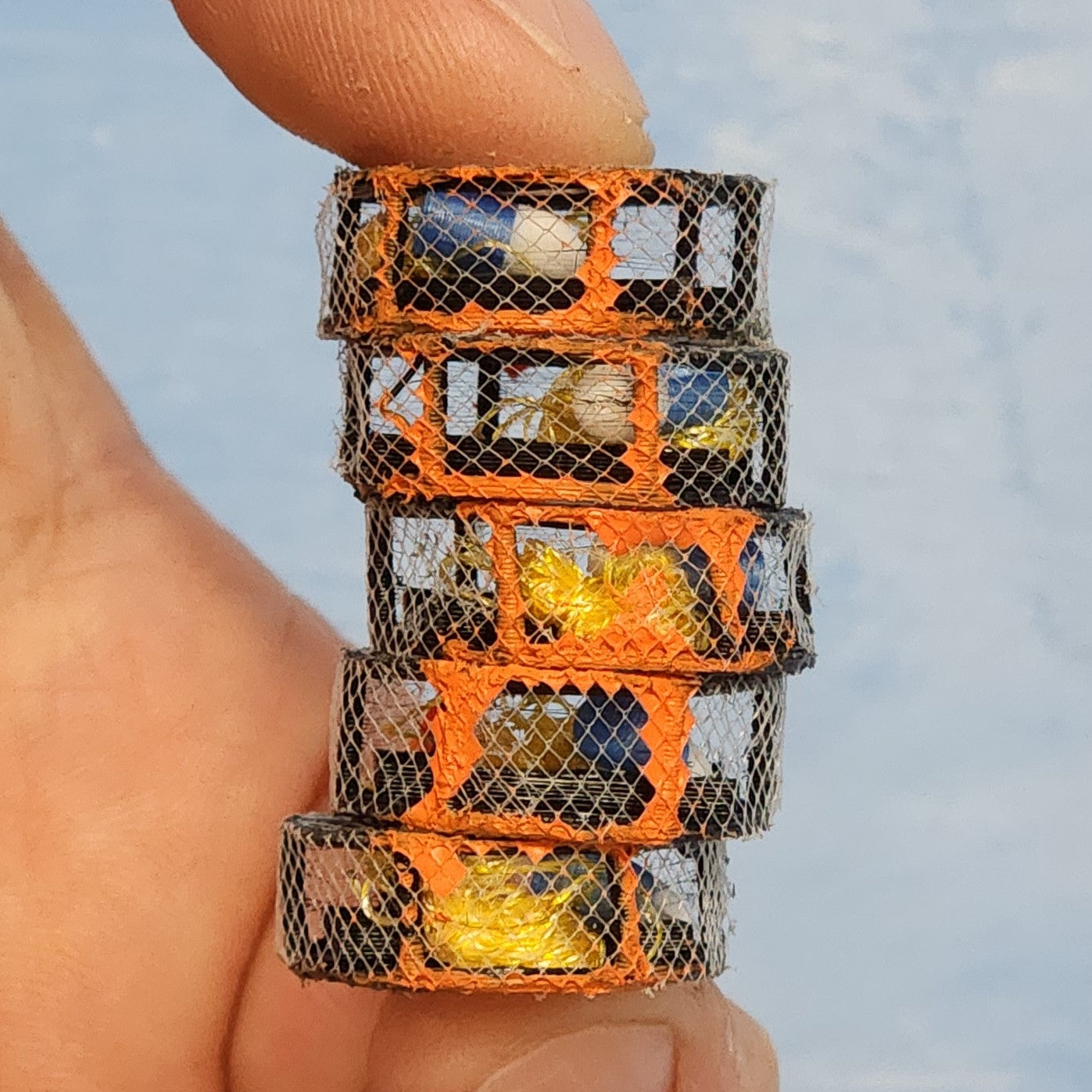Crab Pots Stack of Five in O Scale 1:48