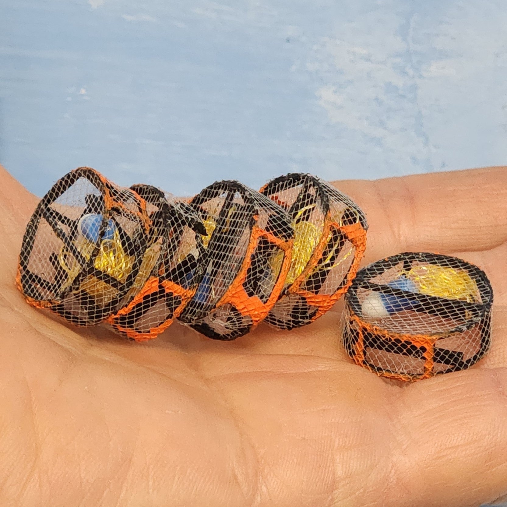 Crab Pots Stack of Five in O Scale 1:48