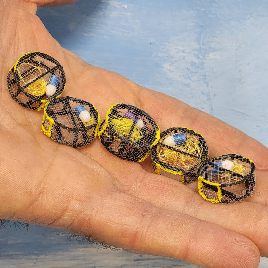 Crab Pots Stack of Five in O Scale 1:48