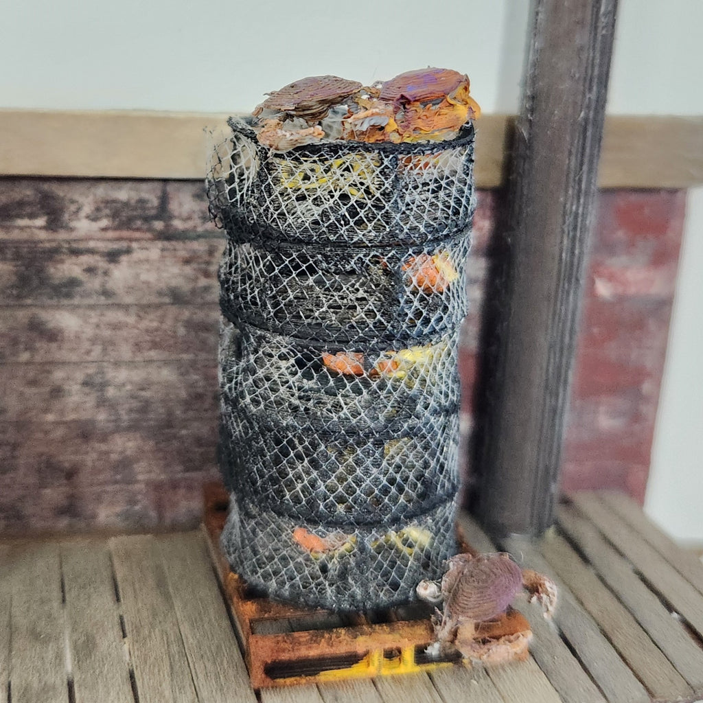 Crab Pots Stack of Five in O Scale 1:48