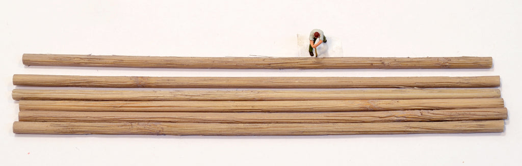 Logs, 3/16" x 7" bamboo material, one dozen