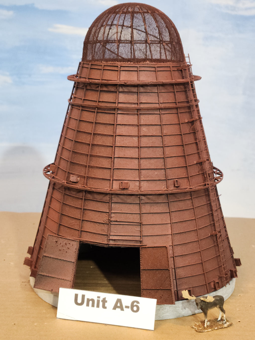 Sawdust Burner Unit A-6, full-size 1:87, Rough-n-Ready