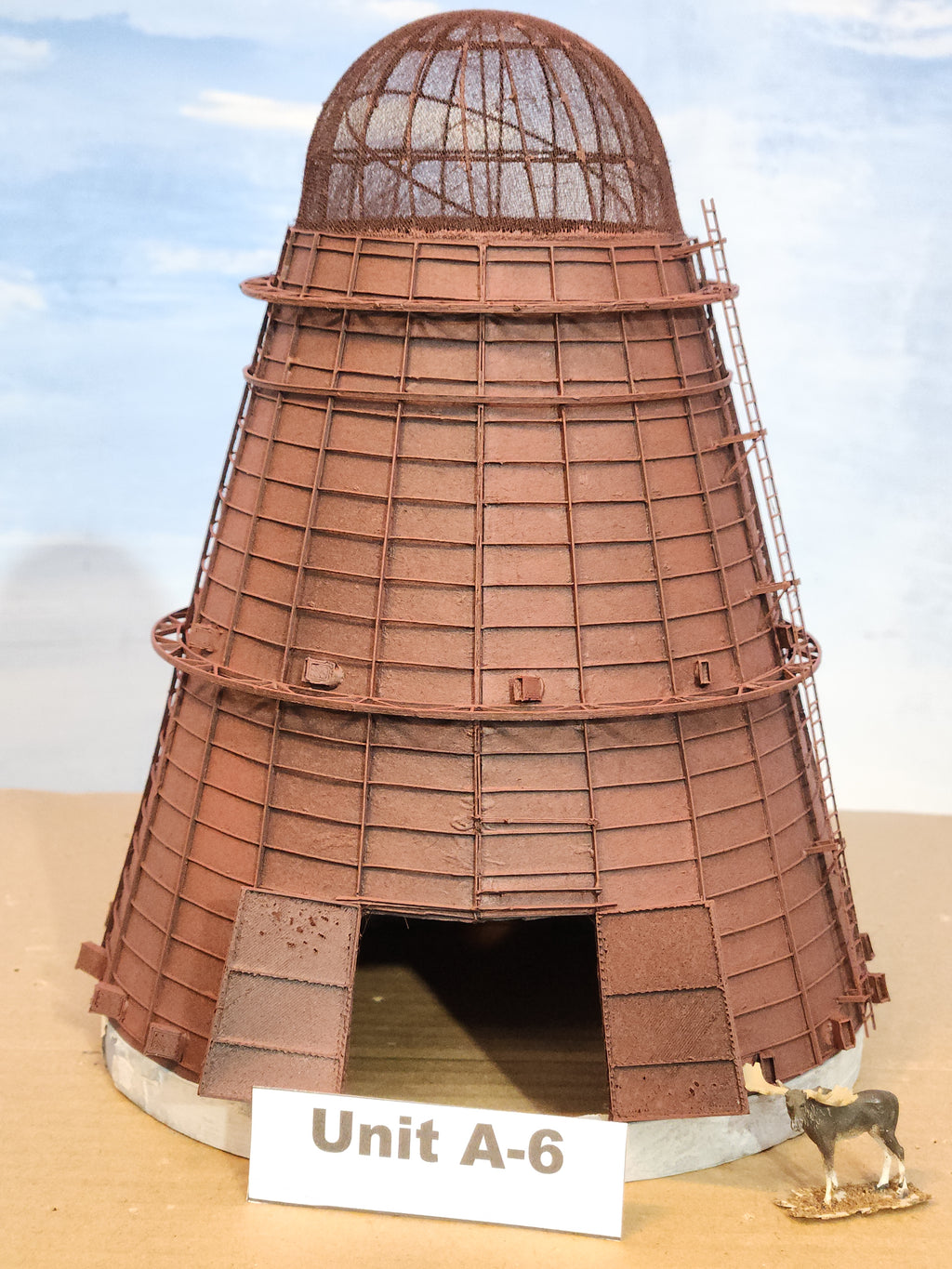 Sawdust Burner Unit A-6, full-size 1:87, Rough-n-Ready