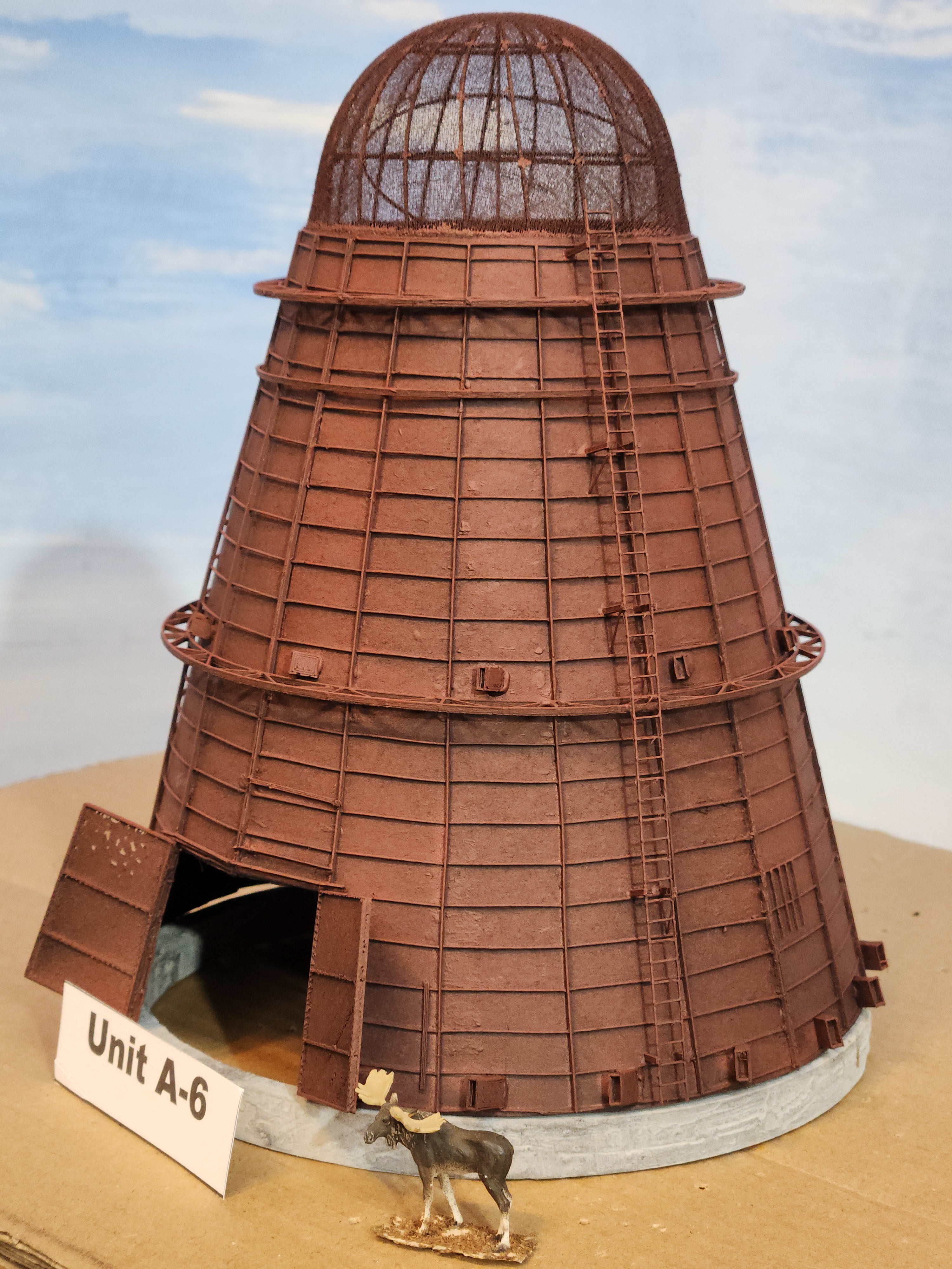 Sawdust Burner Unit A-6, full-size 1:87, Rough-n-Ready
