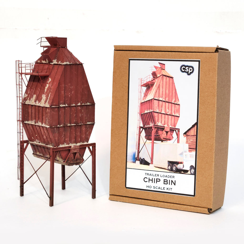 KIT: Wood Chip Bin, HO 1:87, Sawdust Storage