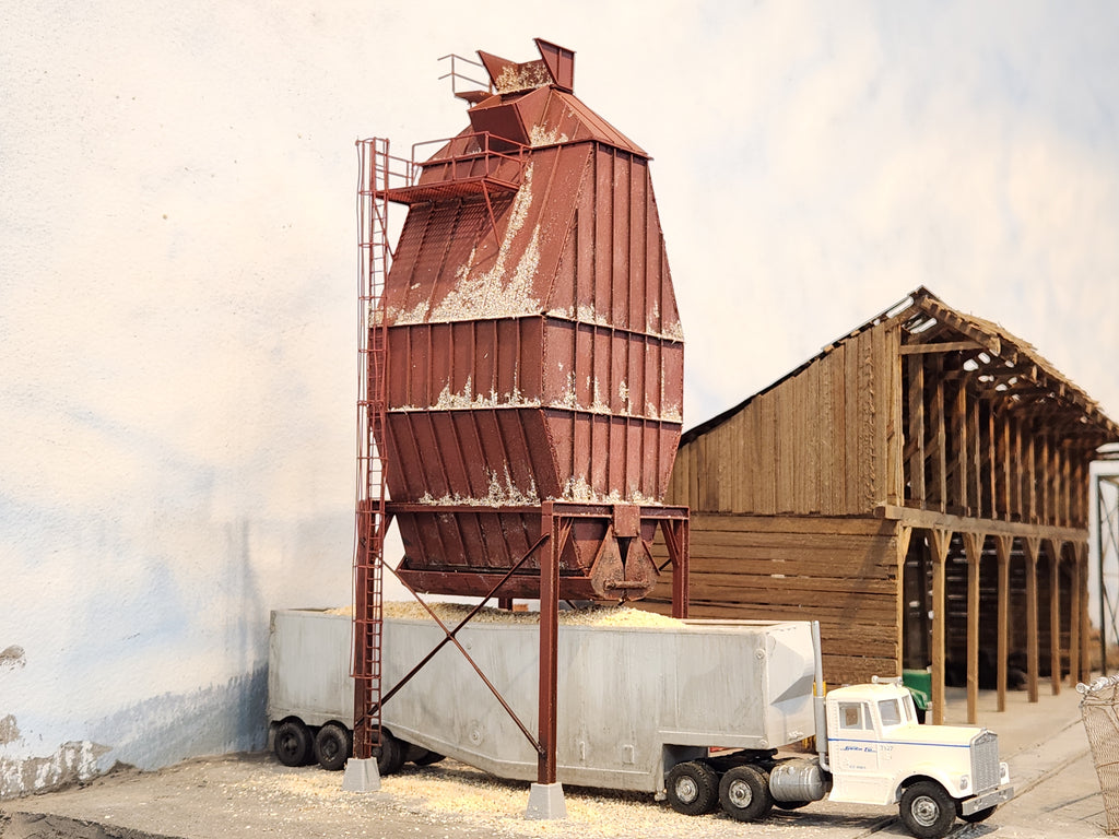 KIT: Wood Chip Bin, HO 1:87, Sawdust Storage